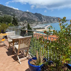 L'ensoleillée Vue Panoramique Mer, 250 M De La Et Du Centre Appartement Menton